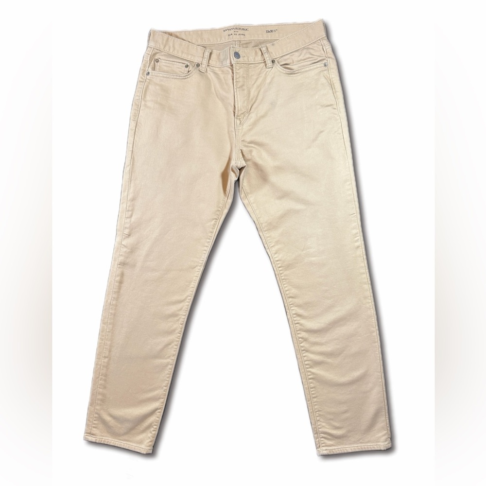 Banana Republic Beige Slim Fit Jeans